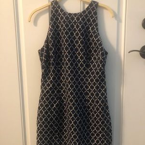 White and Navy BB Dakota Dress